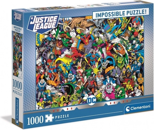 Puslespil Clementoni Impossible: DC Comics Justice League 1000 brikker