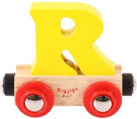 Bigjigs Rail vogn til trætogbane bogstav R