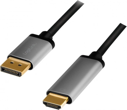 DisplayPort til HDMI-kabel 4K/60 Hz 2 m med aluminiumsdesign