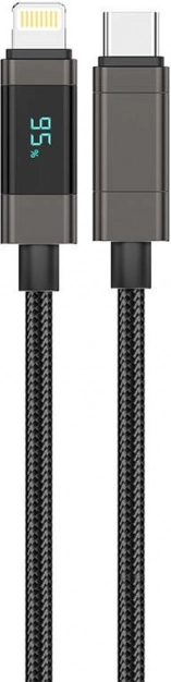 Foneng XS05 USB‑C til Lightning-kabel med PD 27 W, 1,2 m, sort