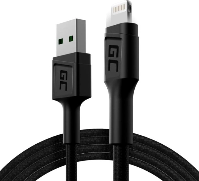 USB Lightning-kabel GC Ray 120 cm med LED-belysning