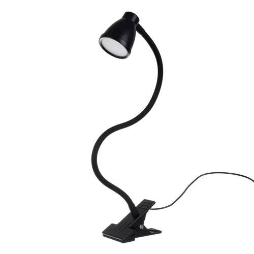 Bordlampe med klips sort Izoxis