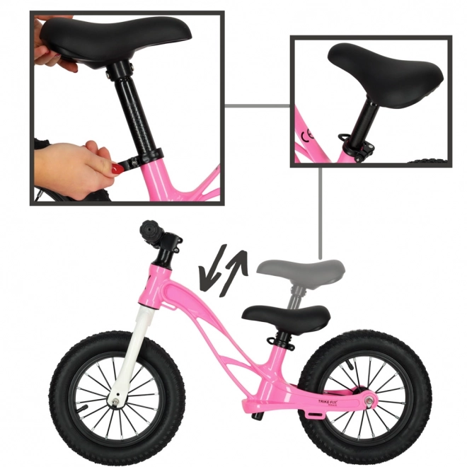 Rosa balancecykel Trike Fix Active