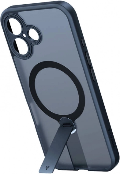 Torras Pstand Spin etui til iPhone 16 Plus sort