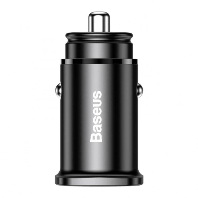 Baseus hurtig biloplader 30W sort