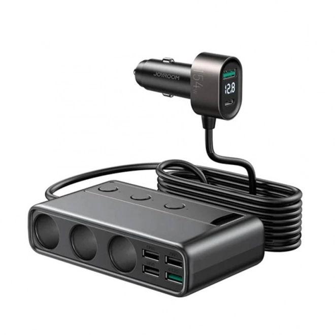 Biloplader JOYROOM JR-CL06 Multi-Port (sort)