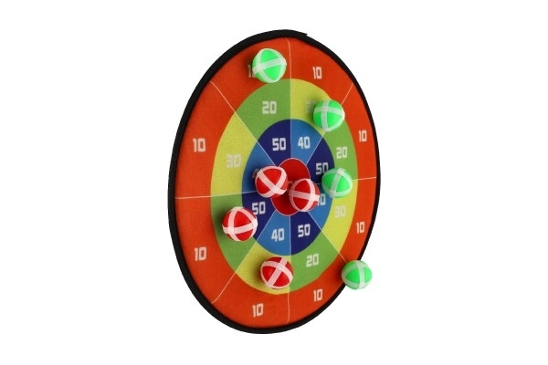 Dobbelt-sidet mål med velcro og bolde 34 cm