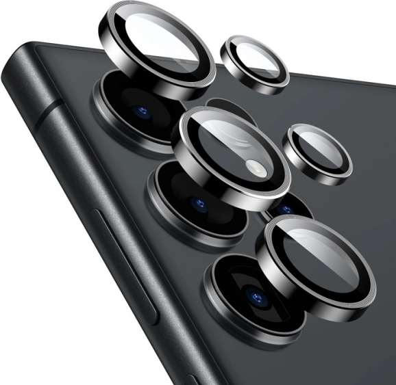 Beskyttelsesglas til kameraobjektiv for Samsung Galaxy S24 Ultra sort