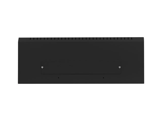 Vægmonteret rackskab 19 tommer 4U+3U 540x200 lav profil sort