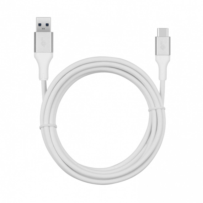 Hvid USB 3.0 - USB C kabel 2m PREMIUM 3A TPE