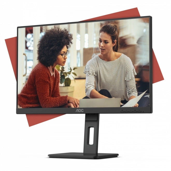 Monitor AOC 24 tommer IPS HDMI DP Pivot højtalere