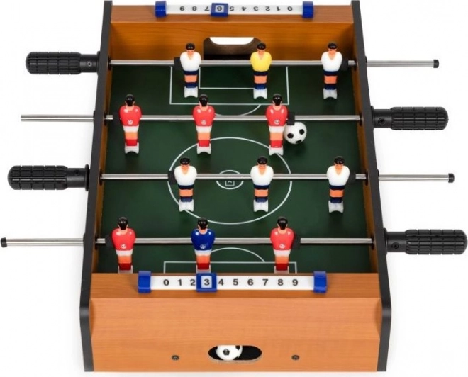 Mini bordfodbold i træ til børn