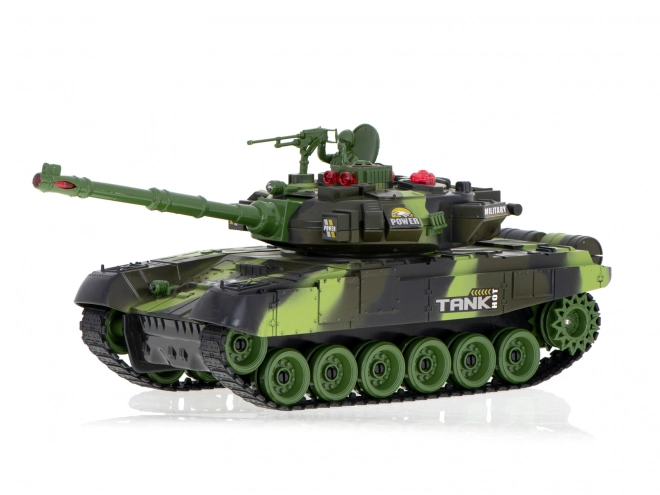 RC tank med fjernbetjening 2,4 GHz skovkamuflage