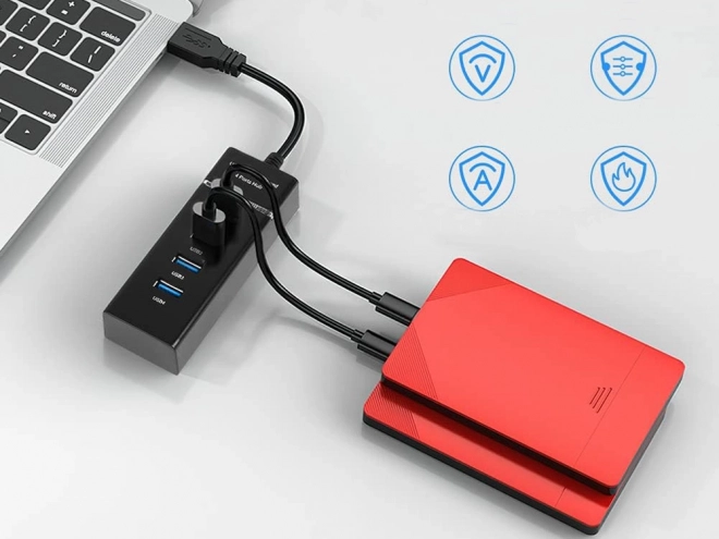 Usb hub med 4 porte