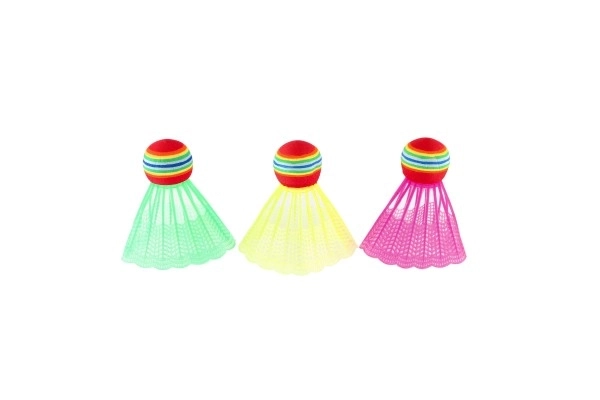 Badmintonsæt børn metal/plastik 2 ketchere + 3 bolde 2 farver i net 23x45x6cm