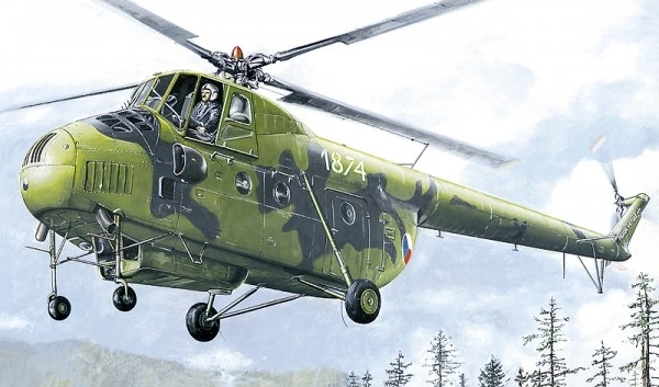 Model Helikopter Mil Mi-4 i æske 34x19x5,5cm