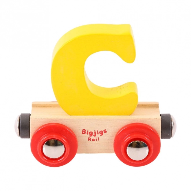 Bigjigs Rail Vogn Trætogsæt - Bogstav C