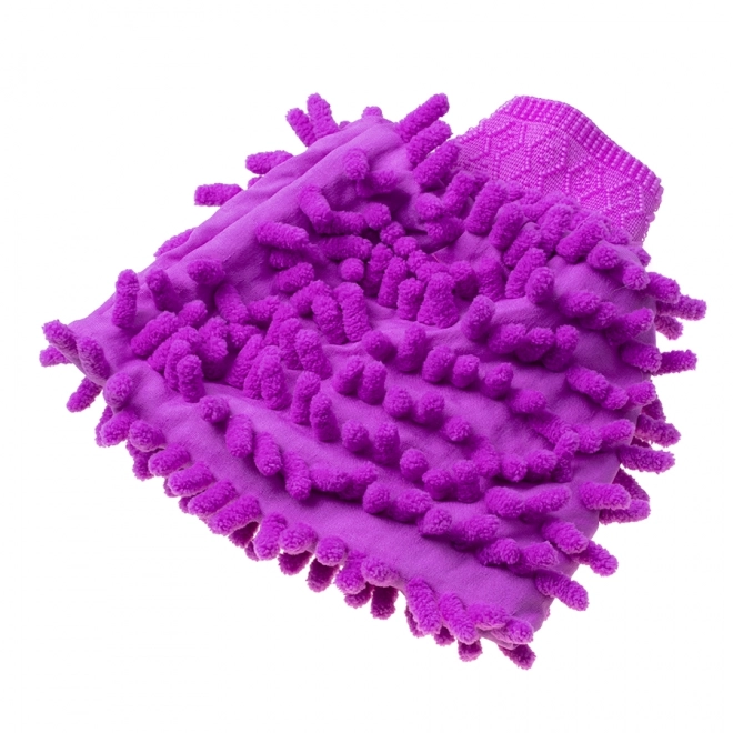 Bilvask handske af mikrofiber - lilla