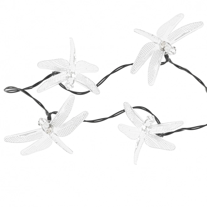 Solcelle lysende guldsmede til haven 6,5 m 30 LED varm hvid