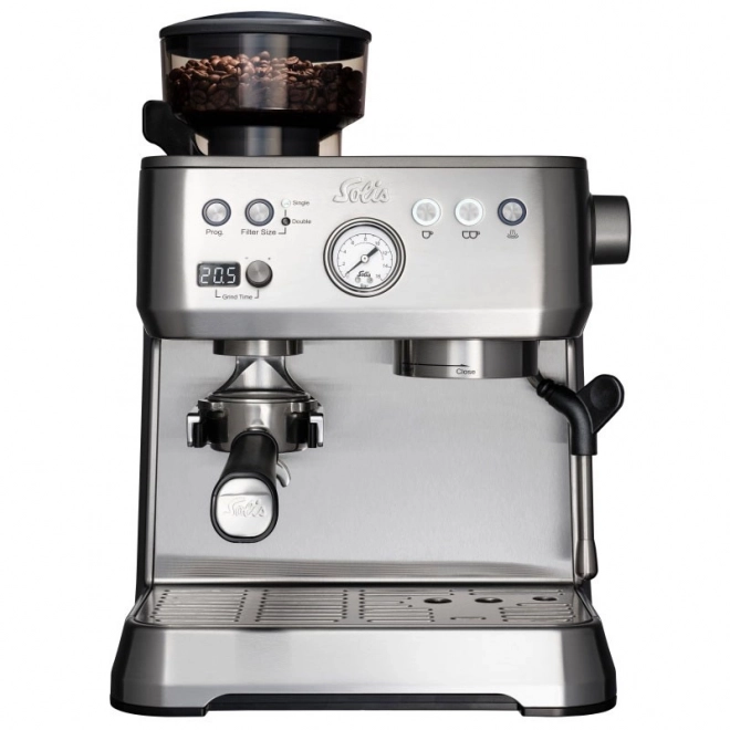 Espresso kaffemaskine Solis Grind & Infuse Perfetta sølv