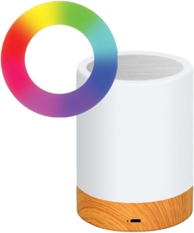 Trådløs touch LED natlampe TECHLY med skiftende farver