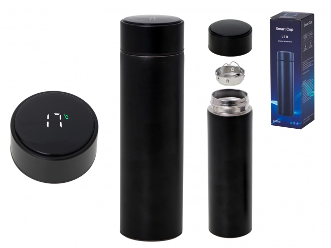 Termokrus med LED-display 500 ml sort