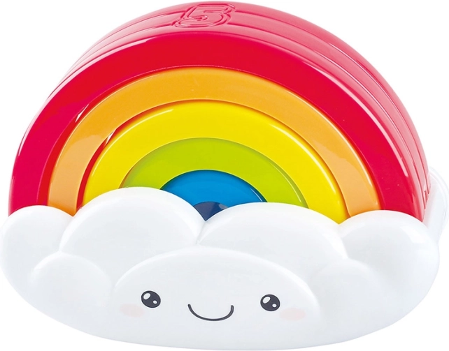 Glad design med smilende sky