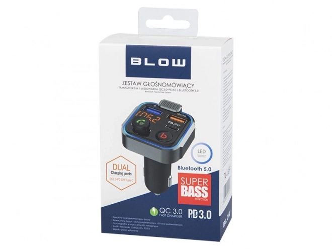 FM Transmitter Bluetooth 5.1 med hurtig opladning QC 3.0