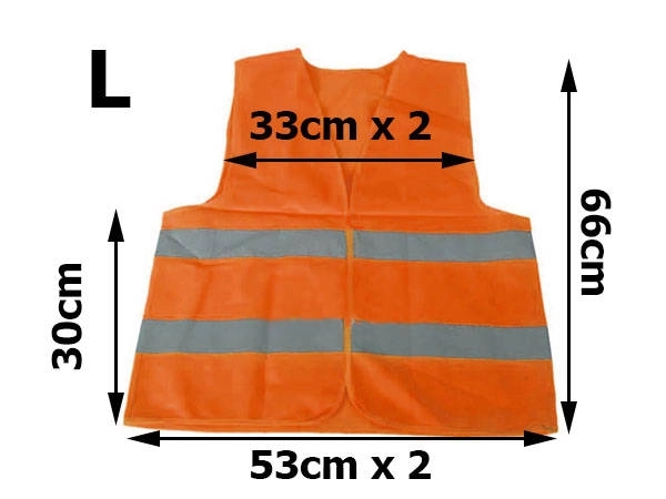 Advarselsrefleksvest orange