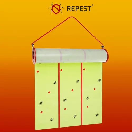 Fluepapir på rulle 10 meter REPEST