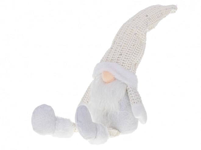 Julegnom med hvide skæg 47cm
