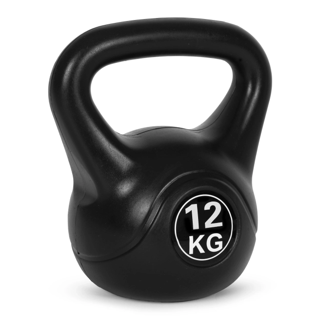 Kettlebell til træning sort - 12kg