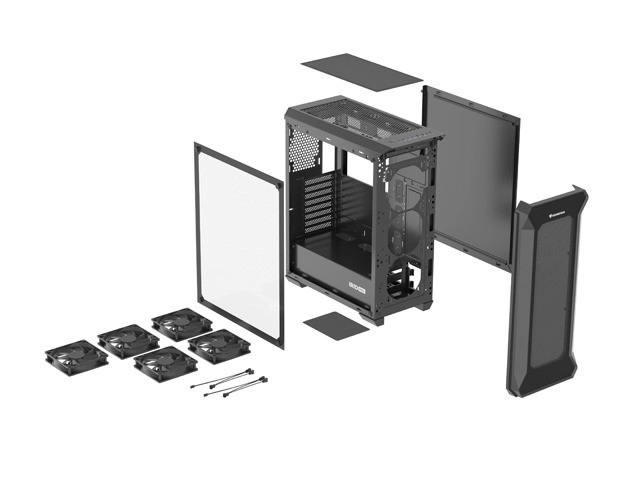 Skab Genesis Irid 505F med vindue USB 3.0