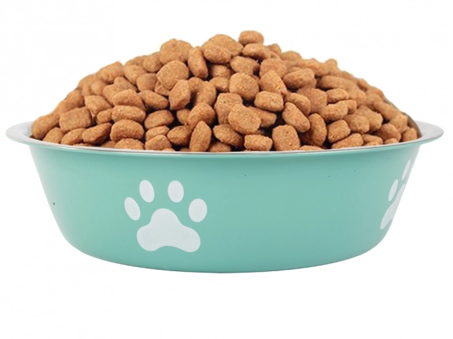 Stor metalskål til vand til hunde og katte