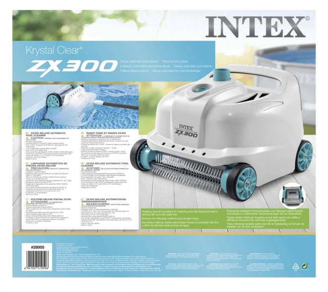 Automatisk poolstøvsuger til rengøring af Intex ZX300 pool