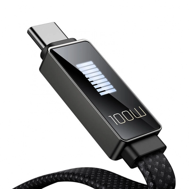 Mcdodo CA-4980 USB til USB-C kabel med display 1,2 m (sort)