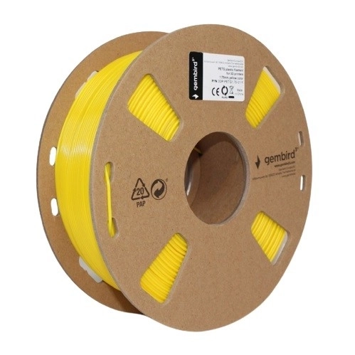 Filament til 3D-printer PETG 1.75mm 1kg gul
