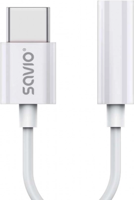 USB‑C til 3,5 mm jack lydadapter med DAC SAVIO