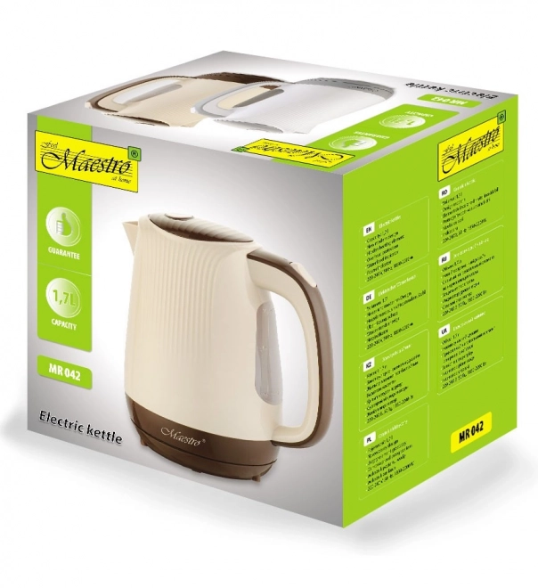 Elektrisk kedel Maestro 1,7 l 2200 W hvid