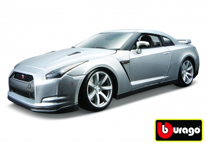 Bburago 1:18 2009 Nissan GT-R Metalisk sølv 18-12079