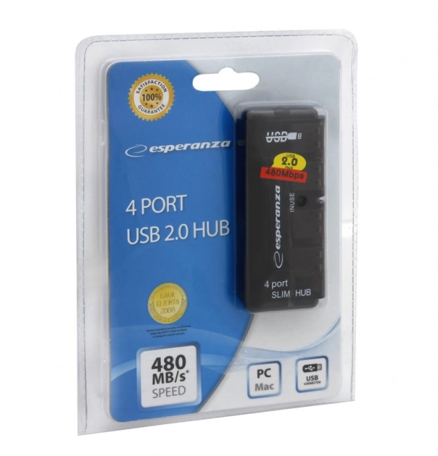 USB Hub Esperanza 4 Porte 2.0