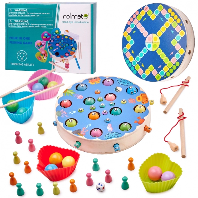 Familiespil fiskeri - montessori
