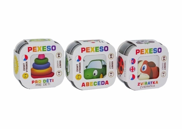 Pexeso Alfabet, Dyr og Legetøj til Børn