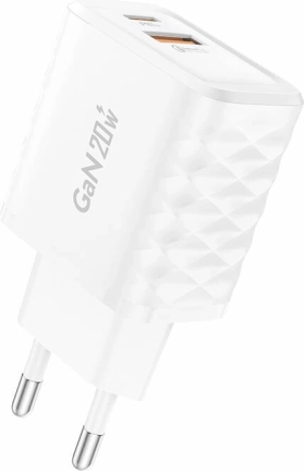 Foneng oplader EU56 20W med USB-A og USB-C