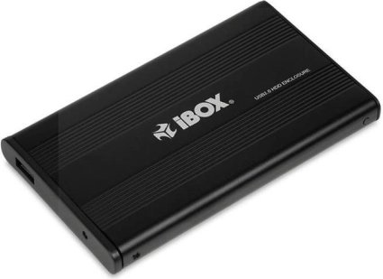 Ekstern aluminiums 2,5" SATA USB 2.0 diskboks I-BOX