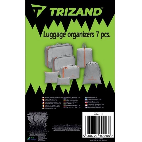 Rejsearrangør til kuffert - 7 stk Trizand 23111