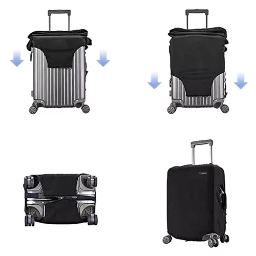 Trizand 23839 Kuffertovertræk M 62 x 43 x 27 cm sort