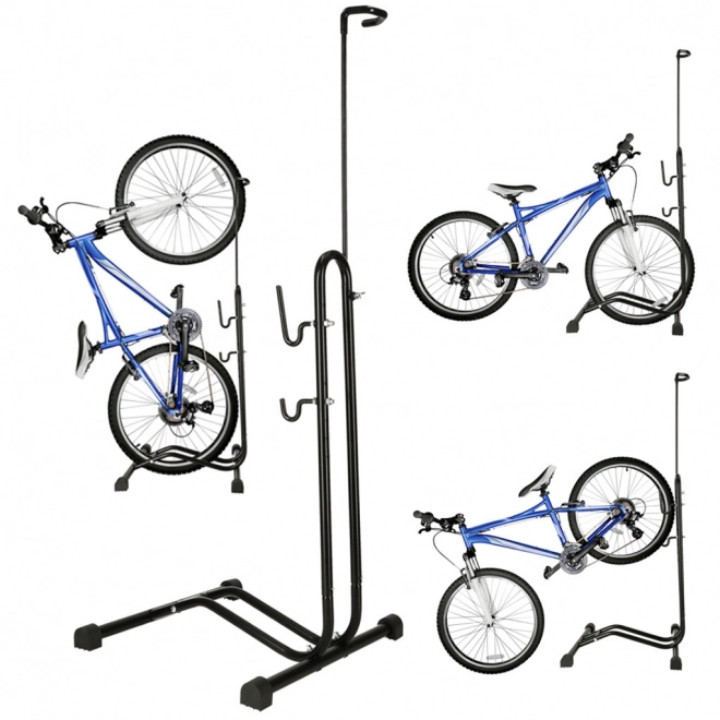 Metallisk cykelstander i sort