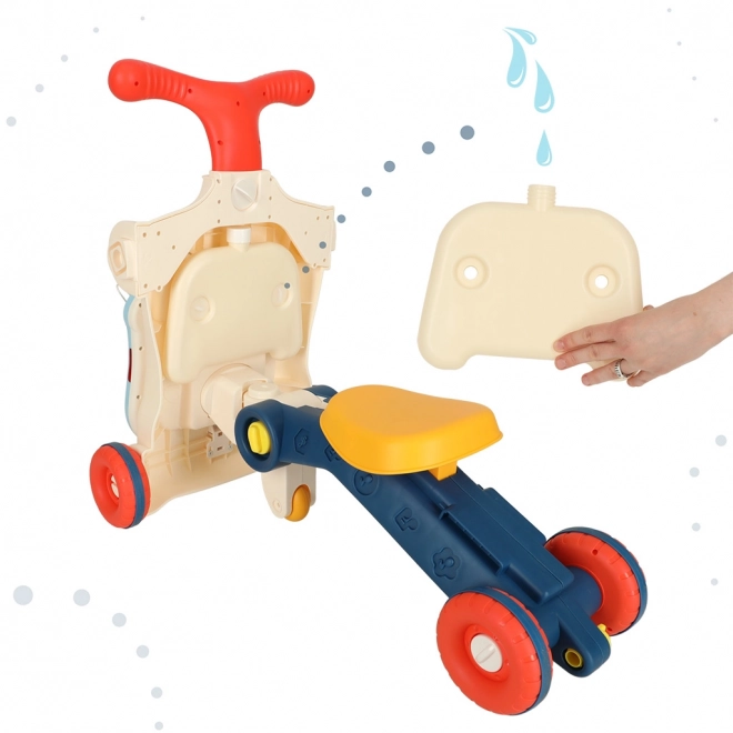 Multifunktionelt baby walker og interaktivt bord 5i1
