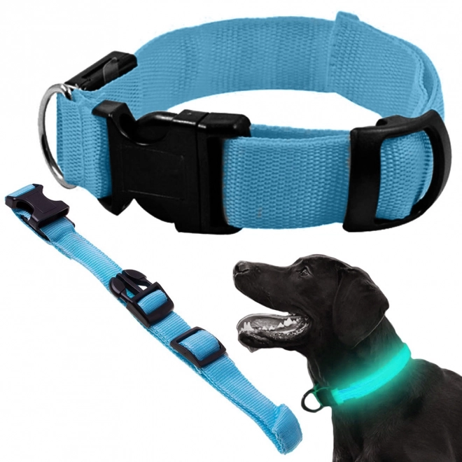Justerbart LED-halsbånd til hunde og katte